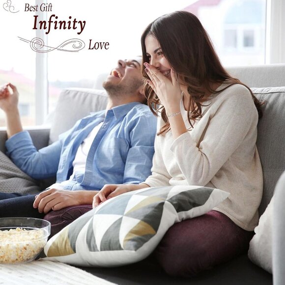 Infinity Love Heart Bracelets for Women - Elegant Gift for Mom, Girlfriend, Wife - Picture 2 of 7